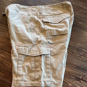 Linen blend men’s long shorts Sz32